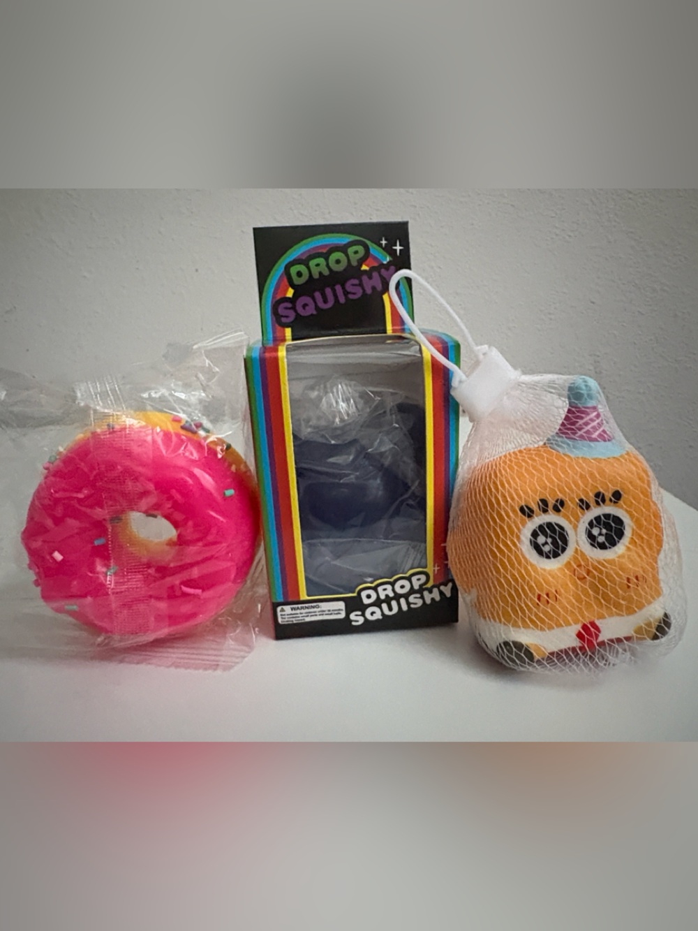 3 piece squishy toy bundle